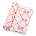 Baby Muslin Swaddle Blanket Beautiful Bows