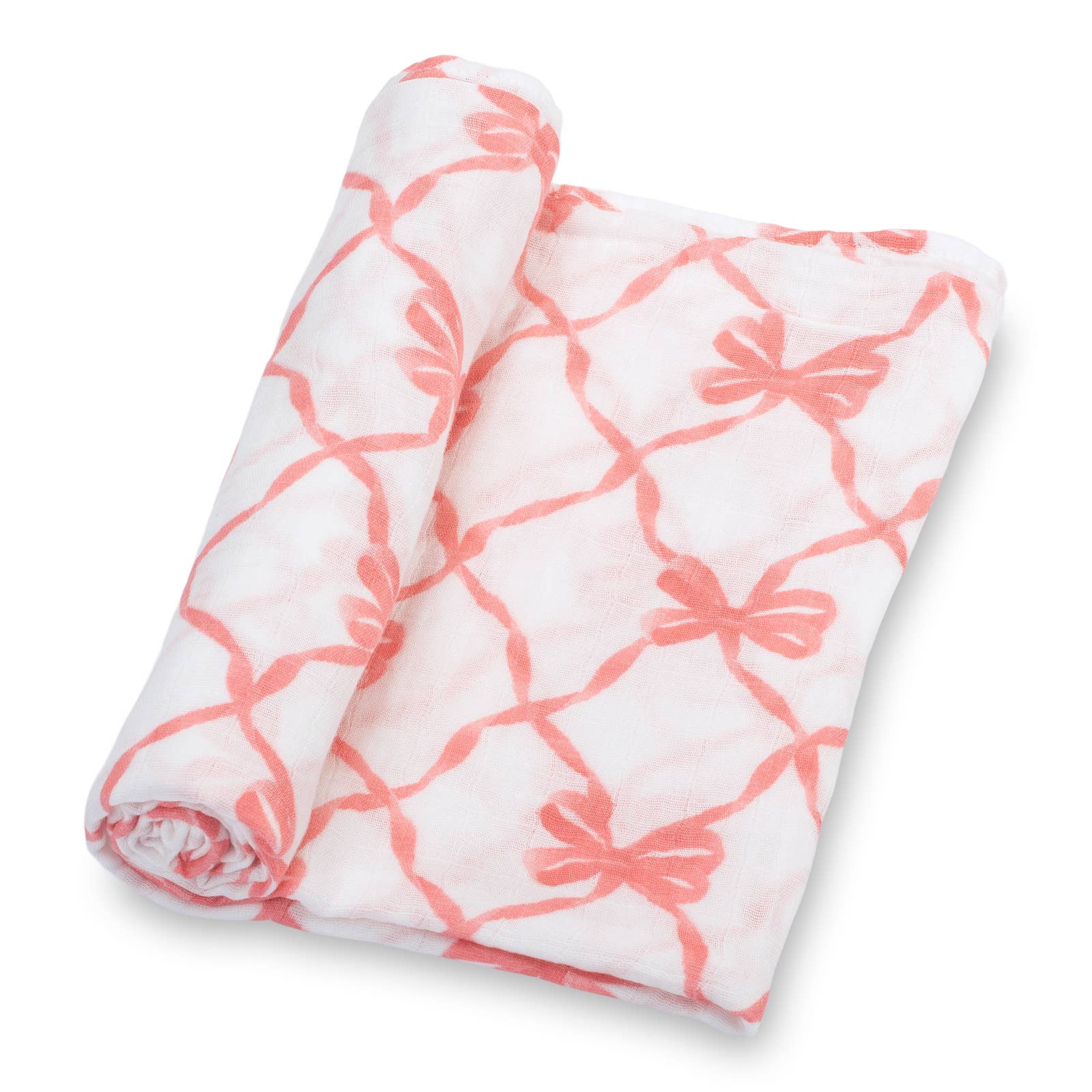 Baby Muslin Swaddle Blanket Beautiful Bows