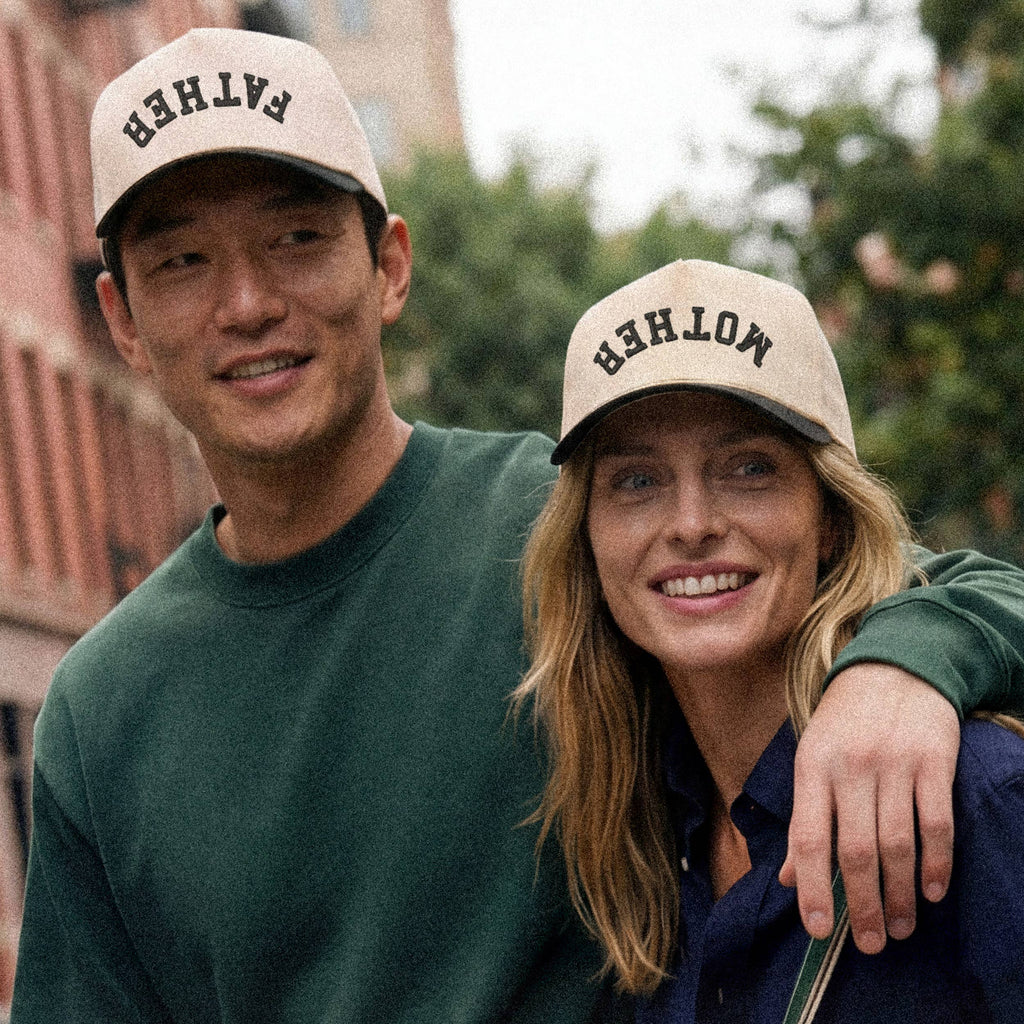 C.C Mother Letter Embroidered Two Tone Trucker Hat