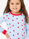 SoftSnooze™ Apple Orchard Gingham Kids Pajama Set