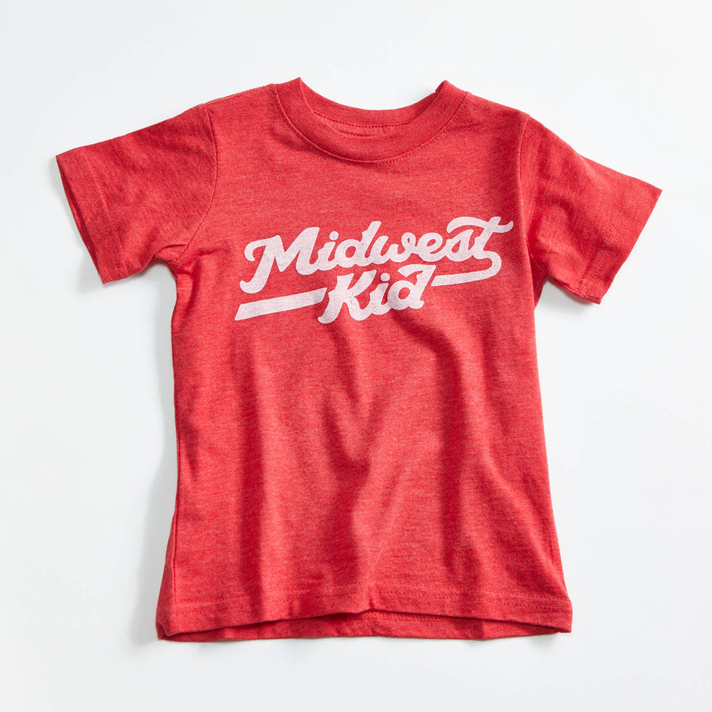 Midwest Kid Heather Red Toddler & Kids T Shirt