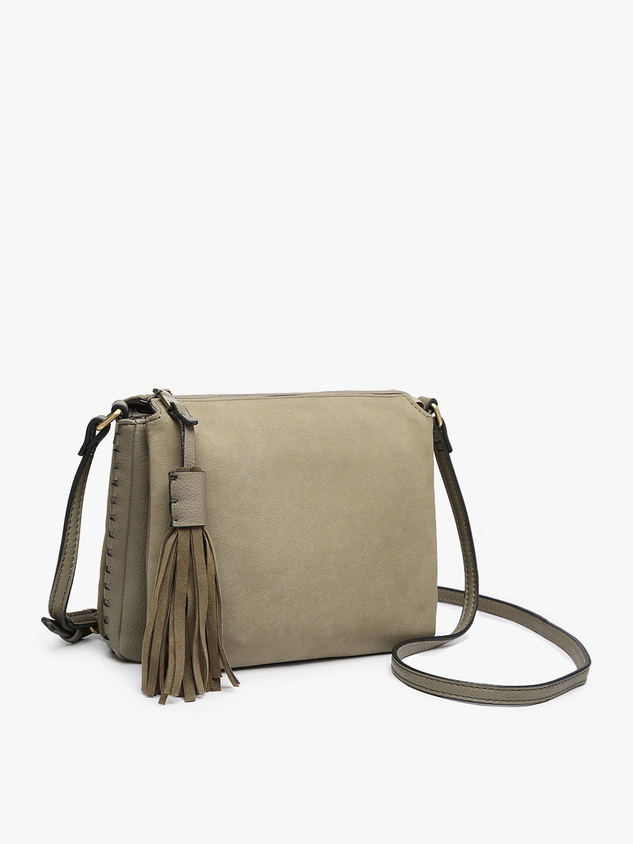 Sabrina Two Tone Crossbody – 3 Compartment Bag