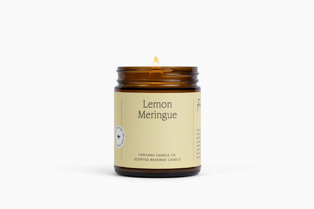 Lemon Meringue Essential Oil Beeswax Jar Candle