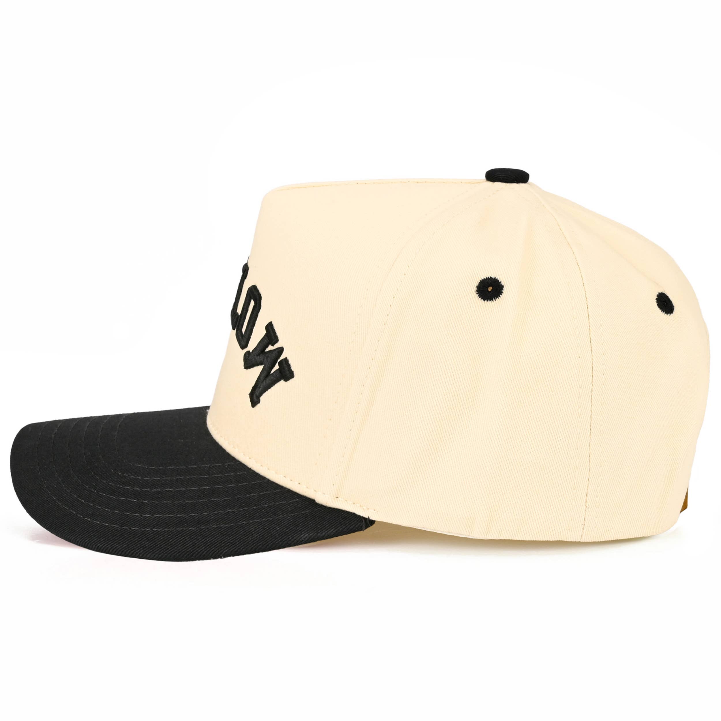 C.C Mother Letter Embroidered Two Tone Trucker Hat
