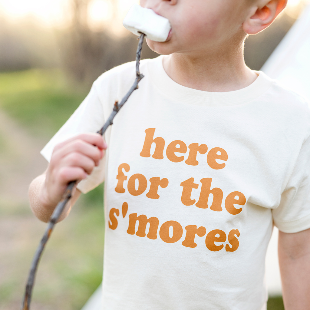 Here for the S'mores camping Toddler Tee