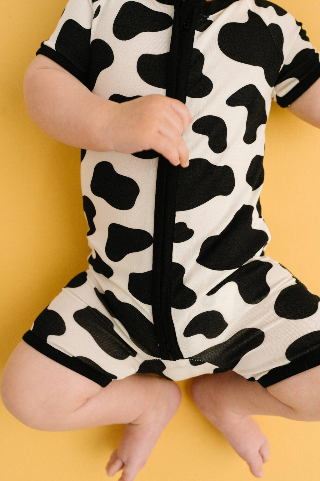 Classic Cow Bamboo Short Romper