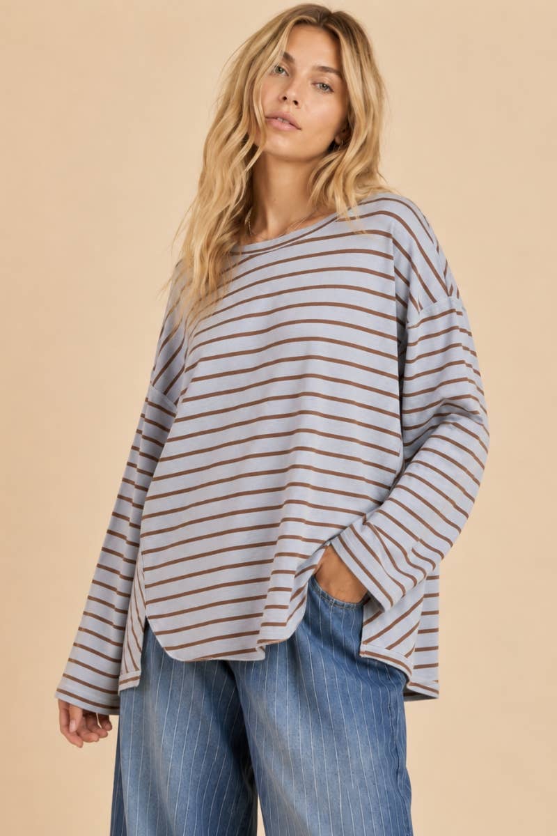 Oversized Striped Long Sleeve