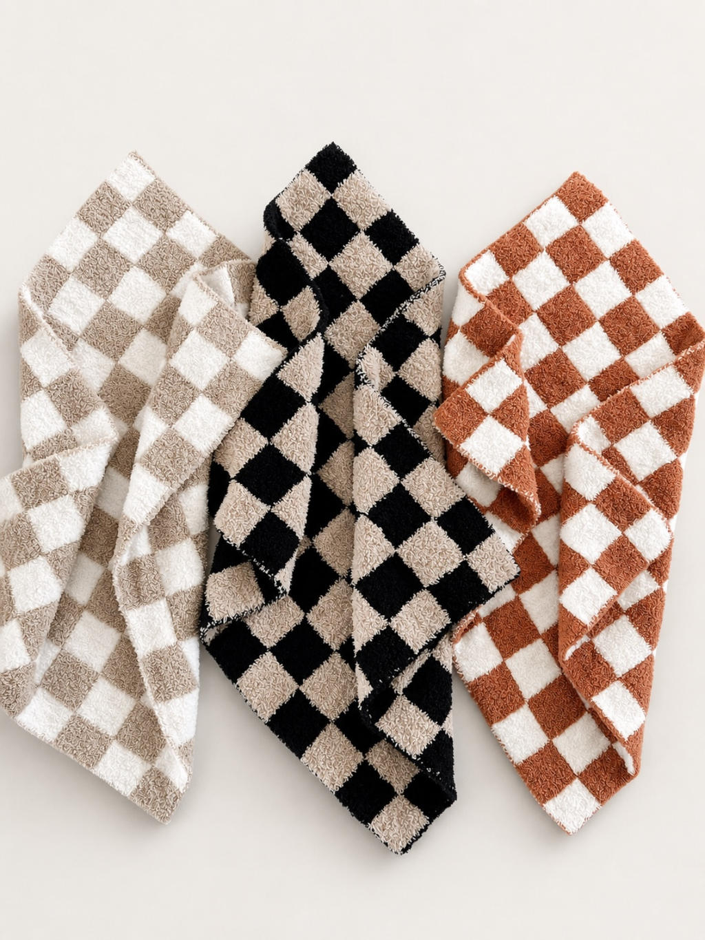 Phufy® Bliss Checkerboard Black Mini Blanket