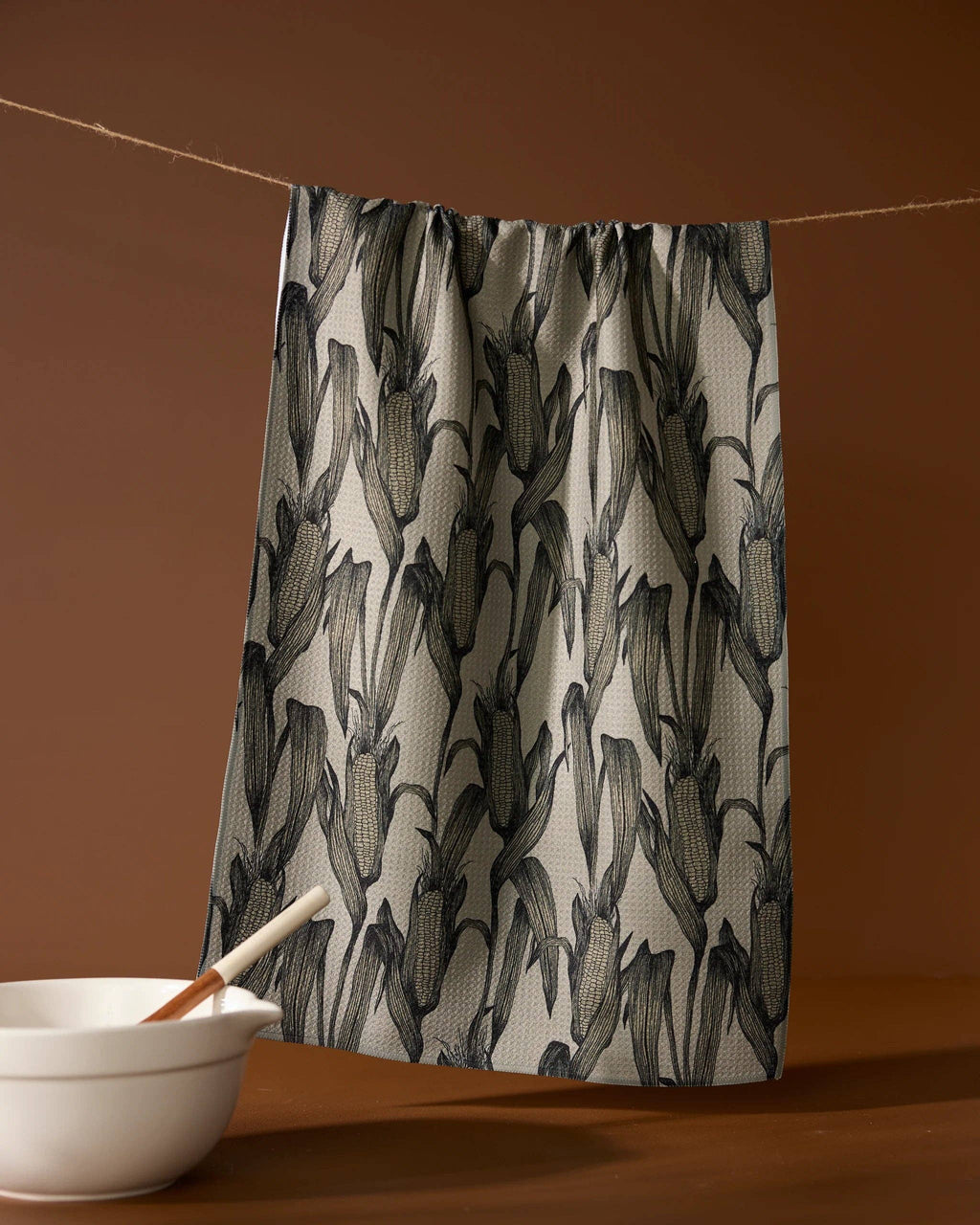 Geometry Husk Tea Towel