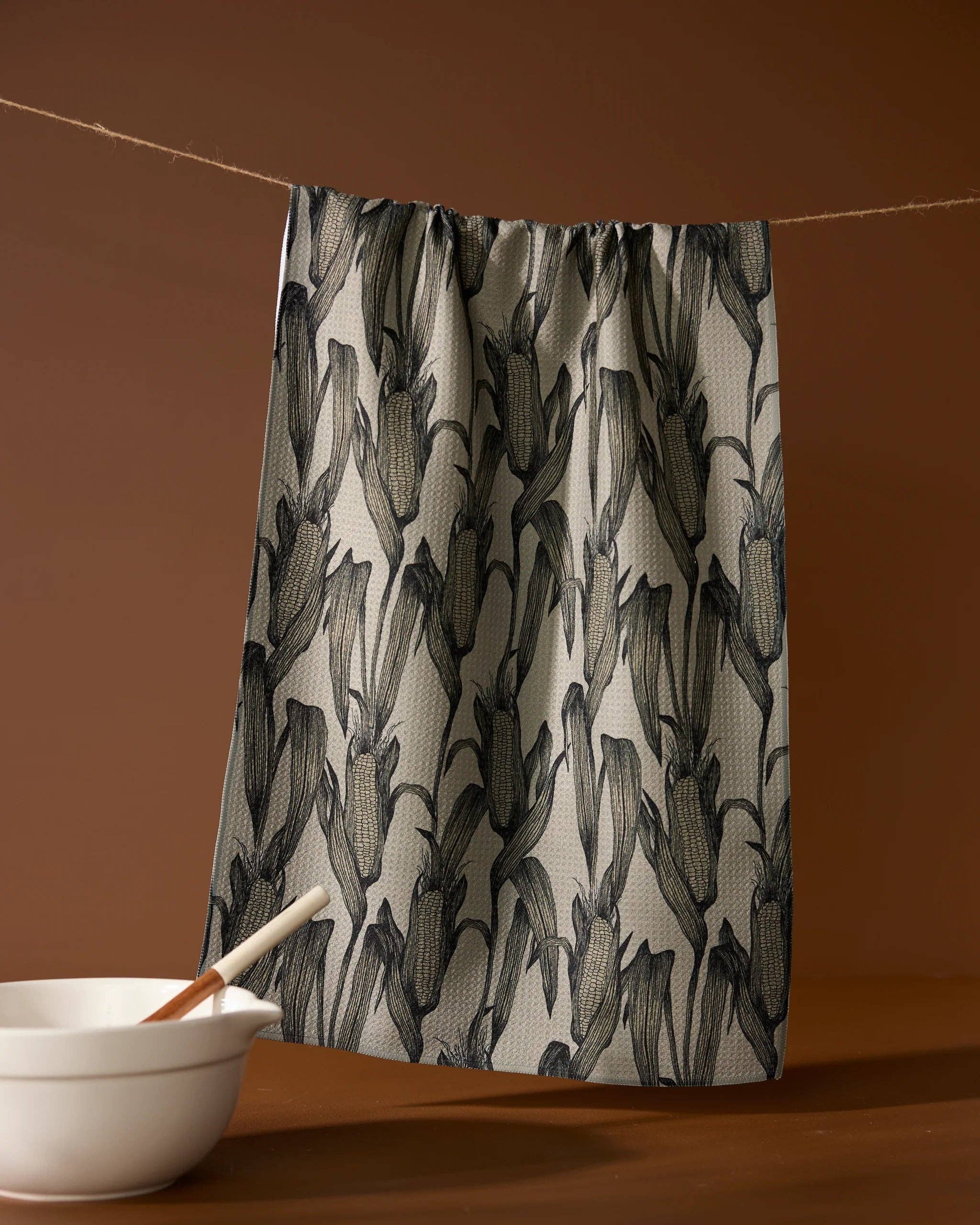 Geometry Husk Tea Towel