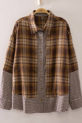 Plaid Patchwork Shirt