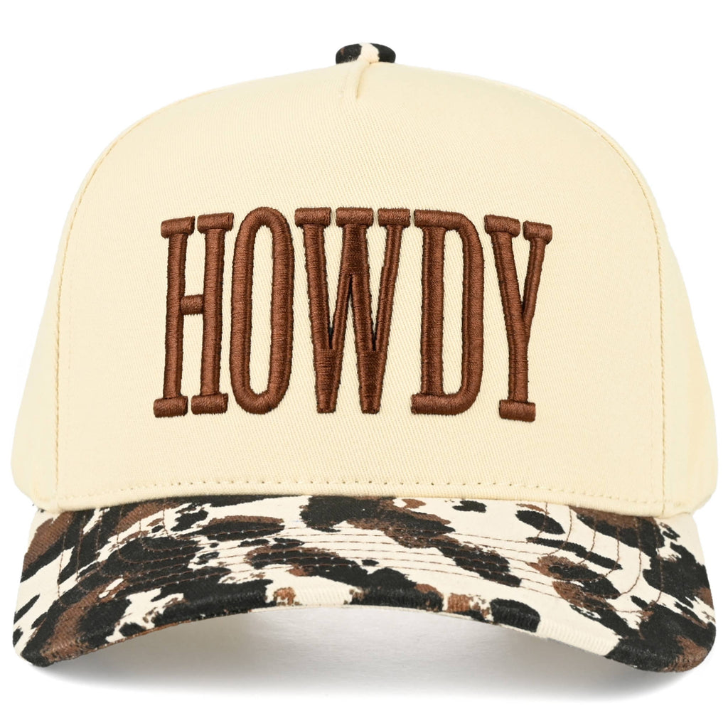 Howdy Embroidered Letter Trucker Hat