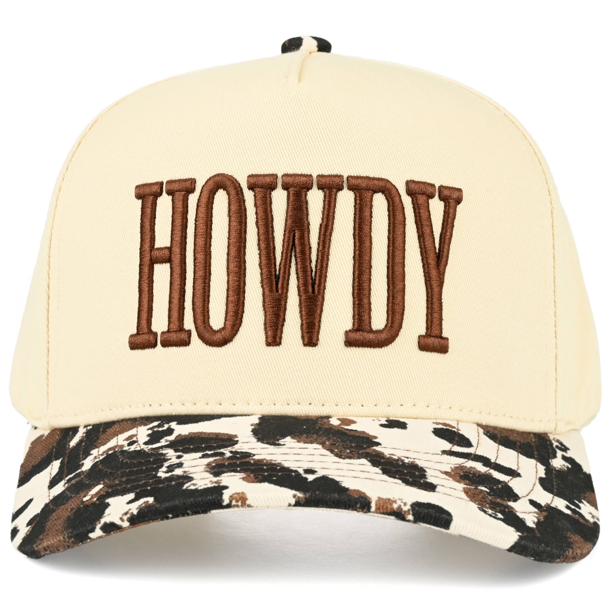 Howdy Embroidered Letter Trucker Hat
