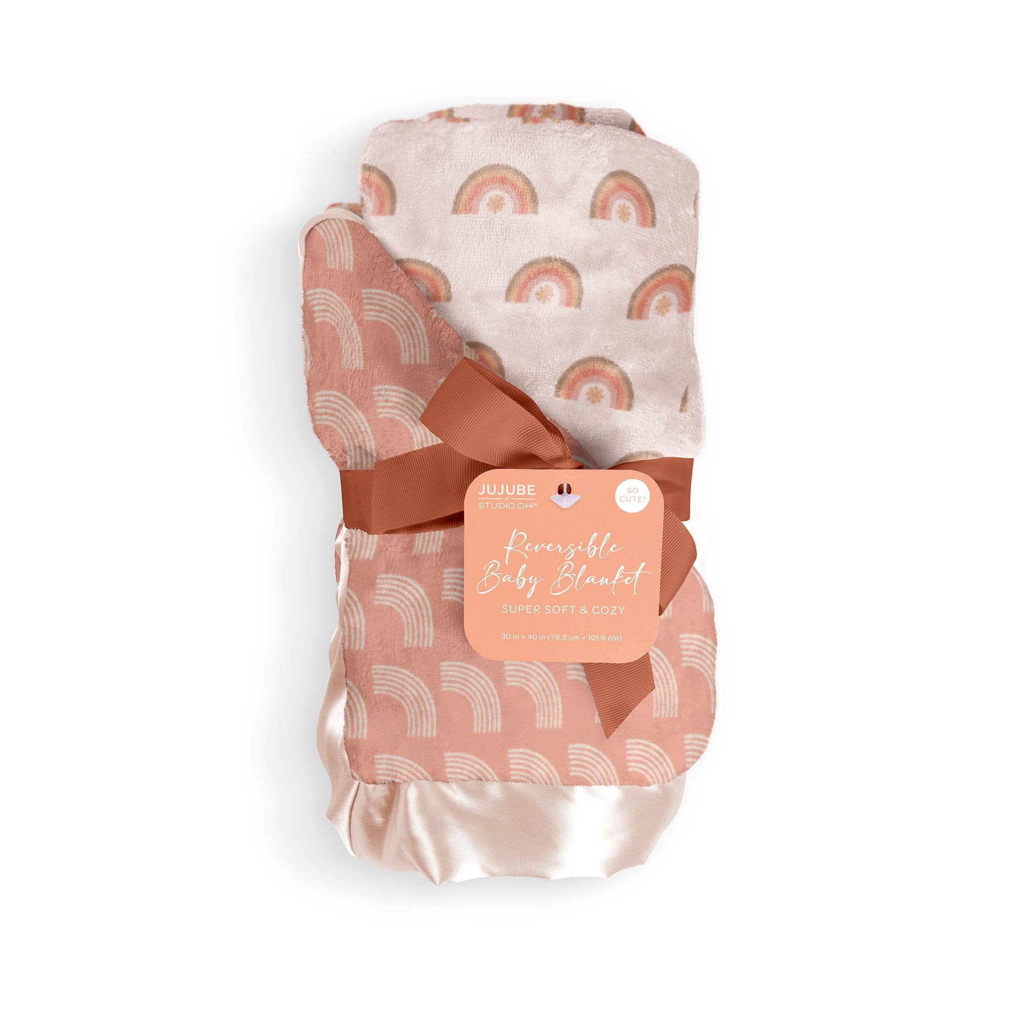 Reversible Rainbow Baby Blanket