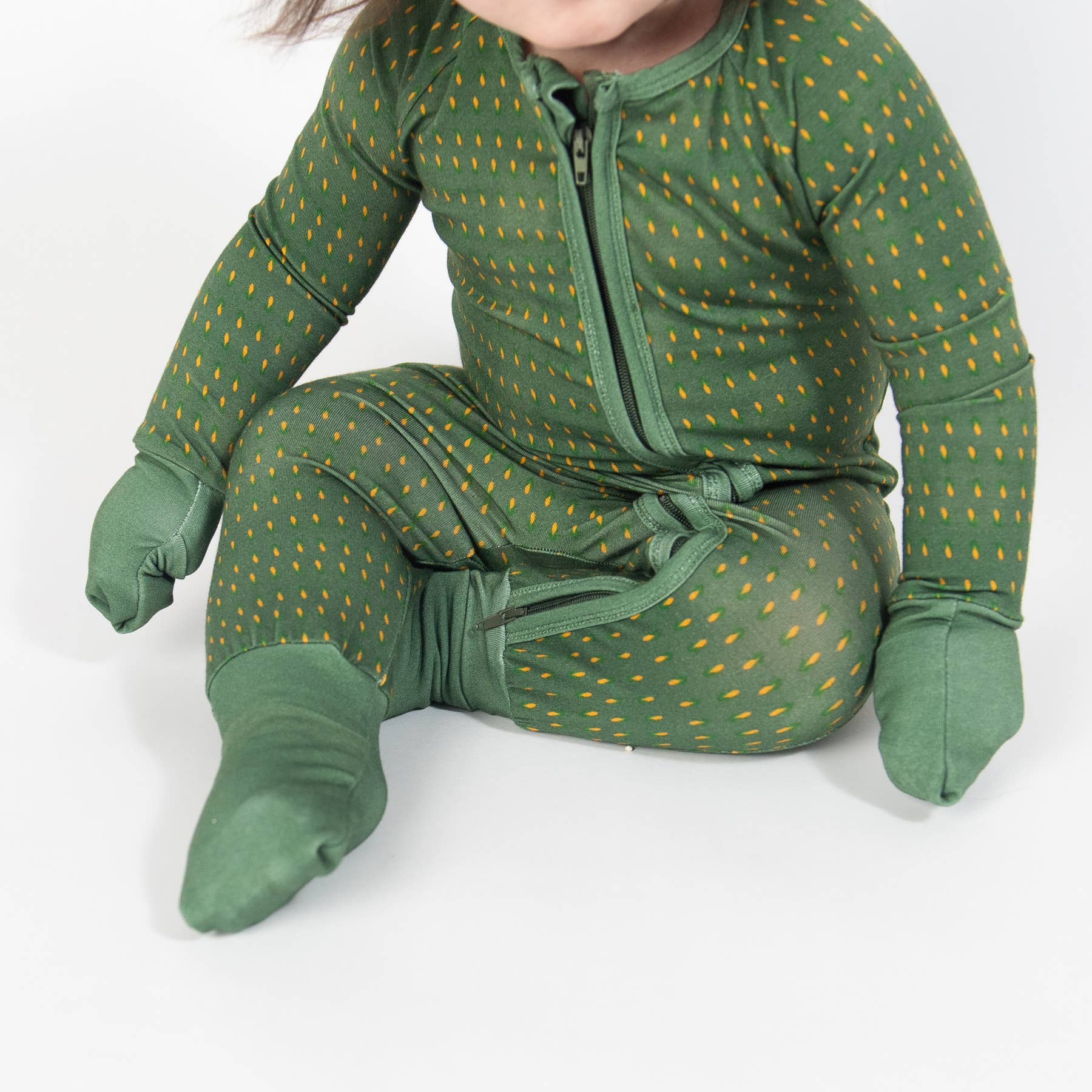 Retro Corn Baby Bamboo Sleeper