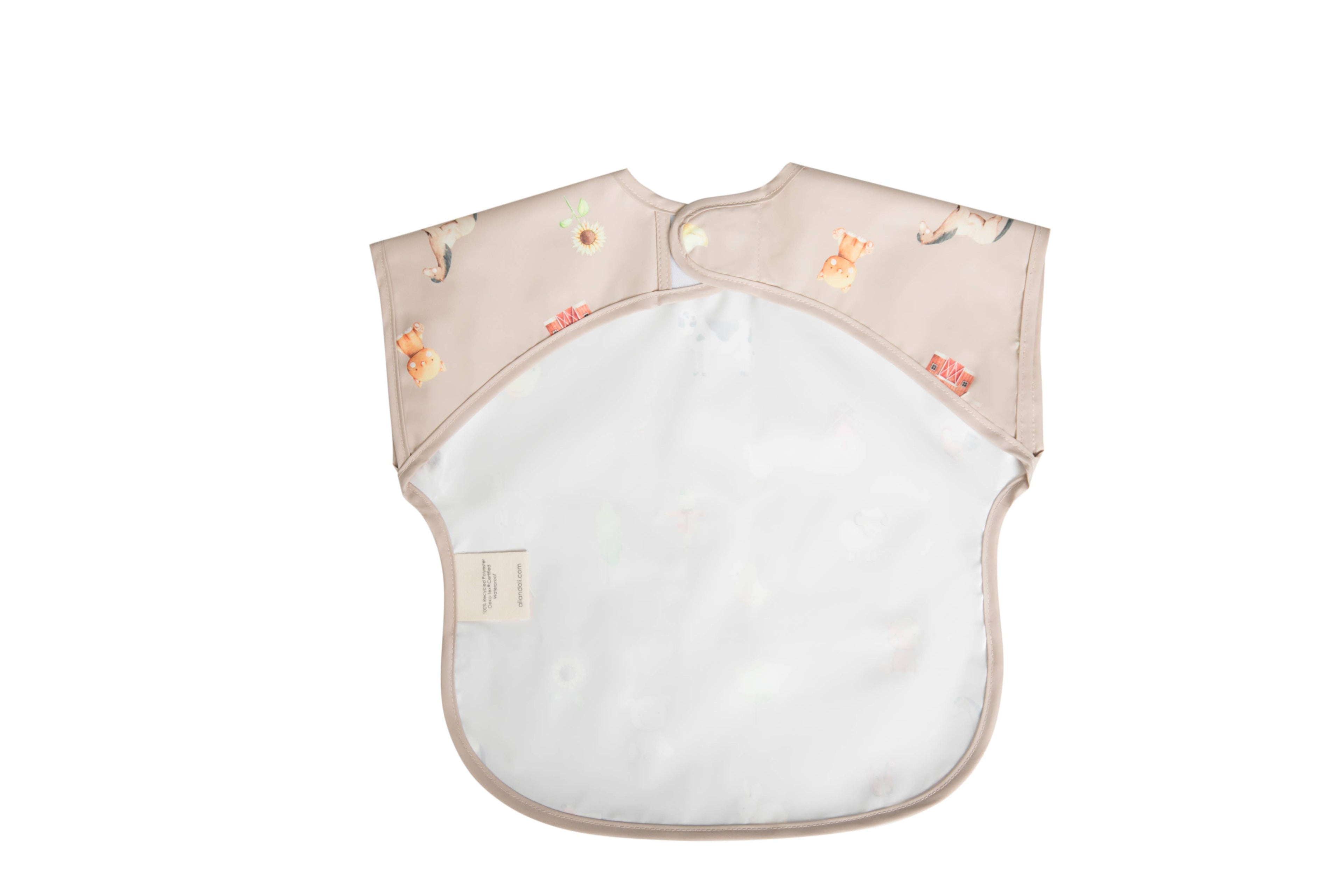 Farm Smock Bib for Baby & Toddler Short Sleeve