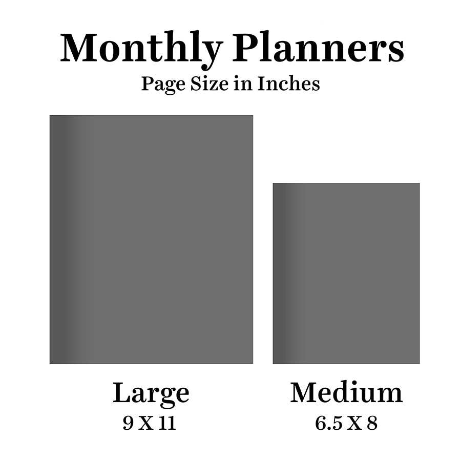 2026/2027 Blocked Colors Large Monthly Planner