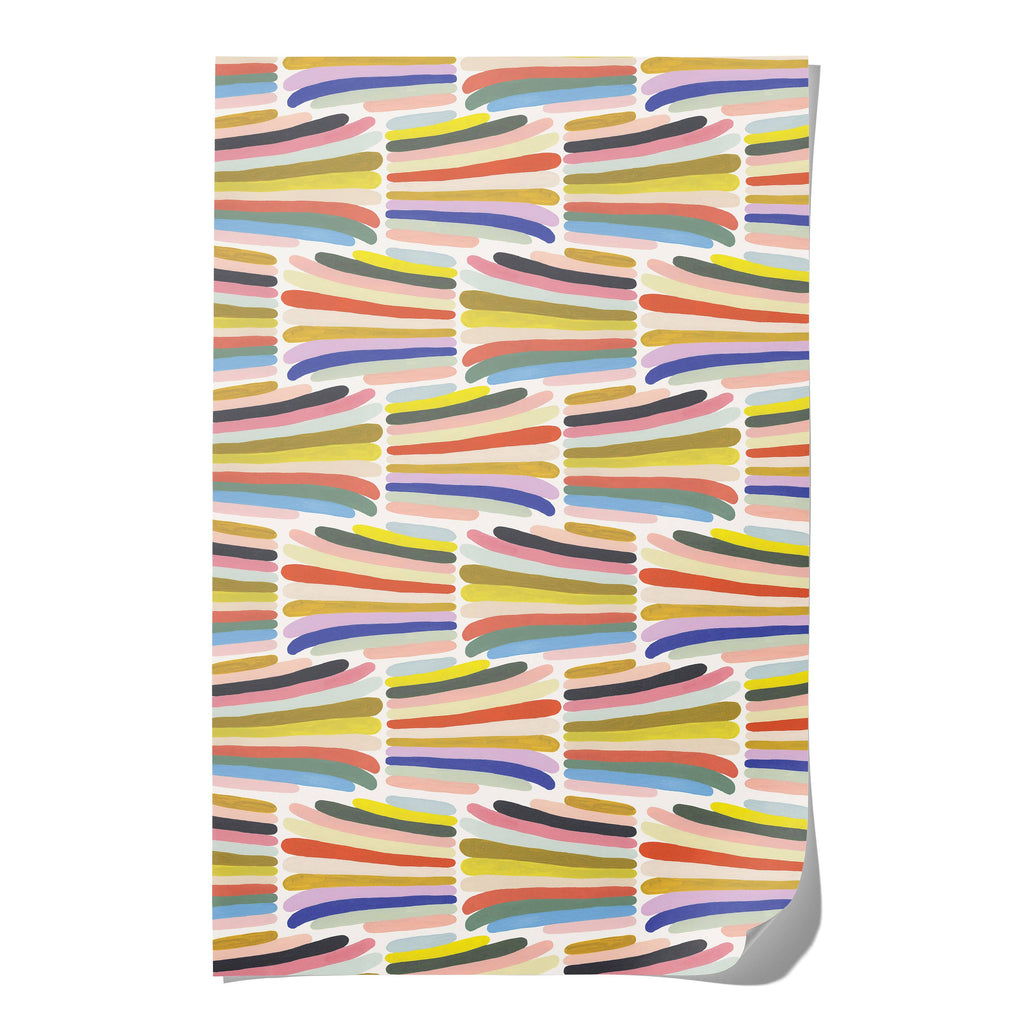 Rainbow Stripes Wrapping Paper