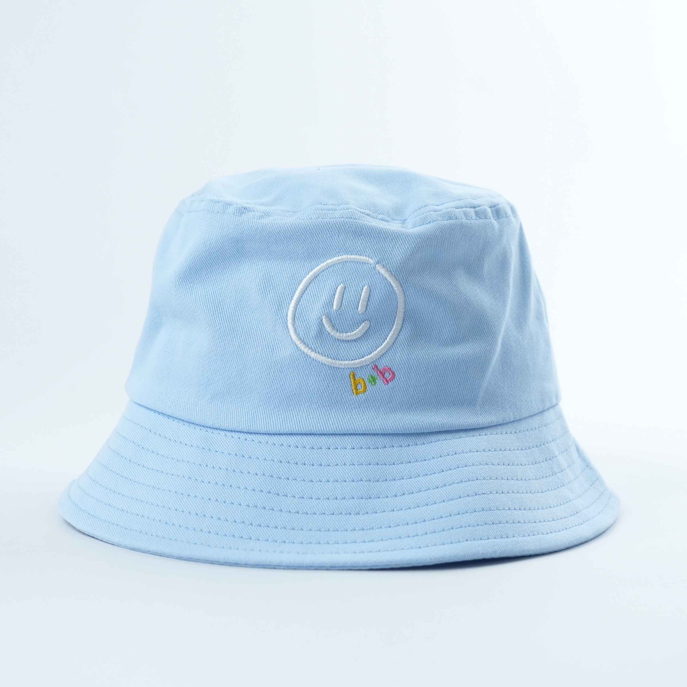 Smiley Cotton Twill Baby + Kids Organic Bucket Hat