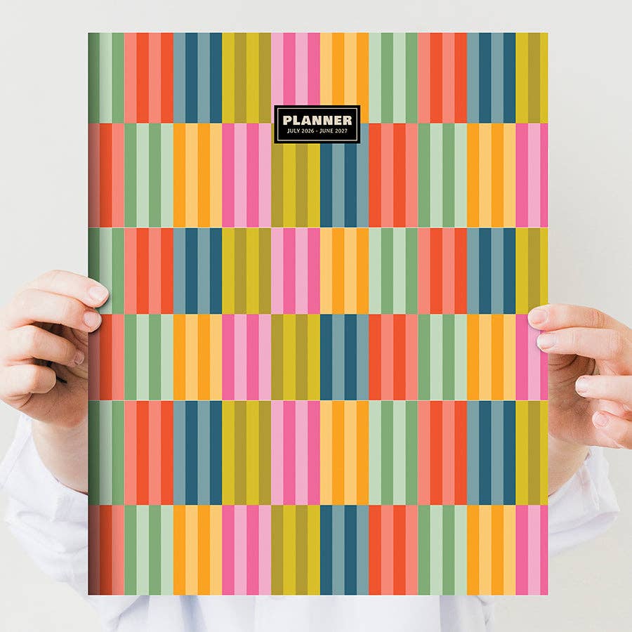 2026/2027 Blocked Colors Large Monthly Planner