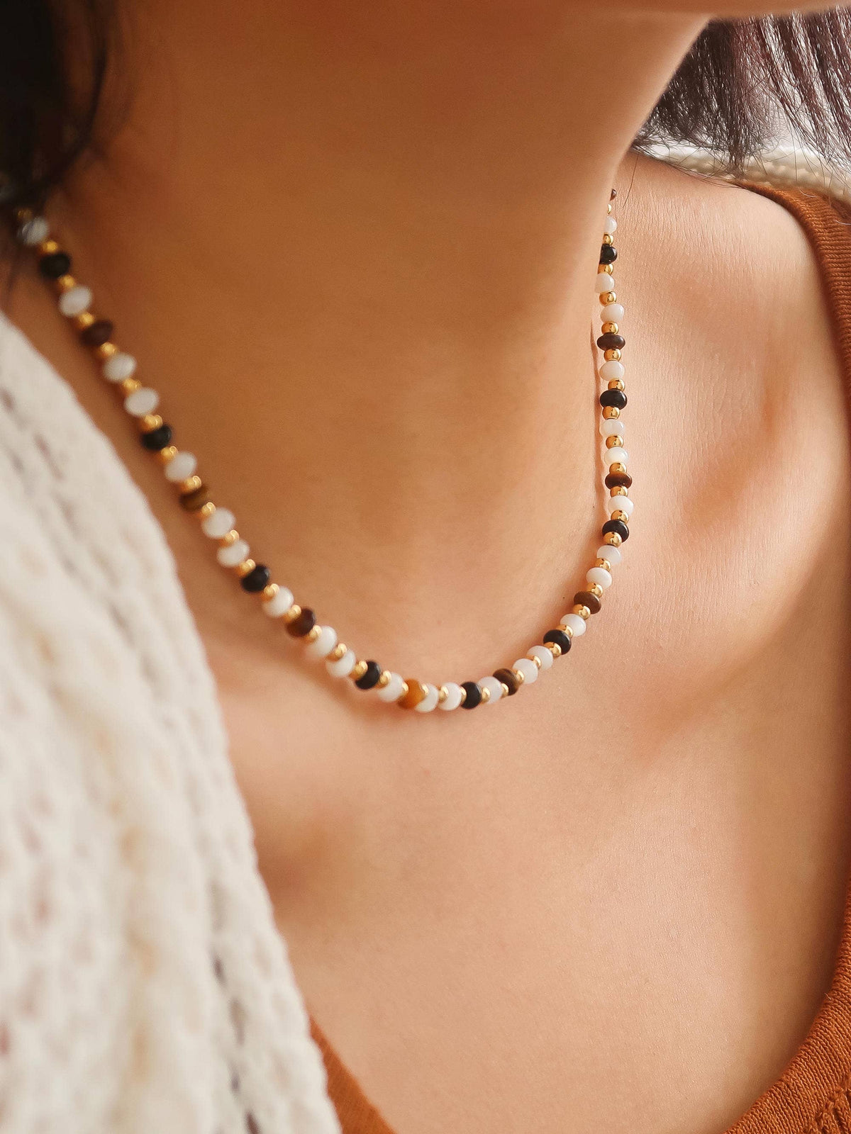 Arrow Non-Tarnish Boho Beaded Necklace