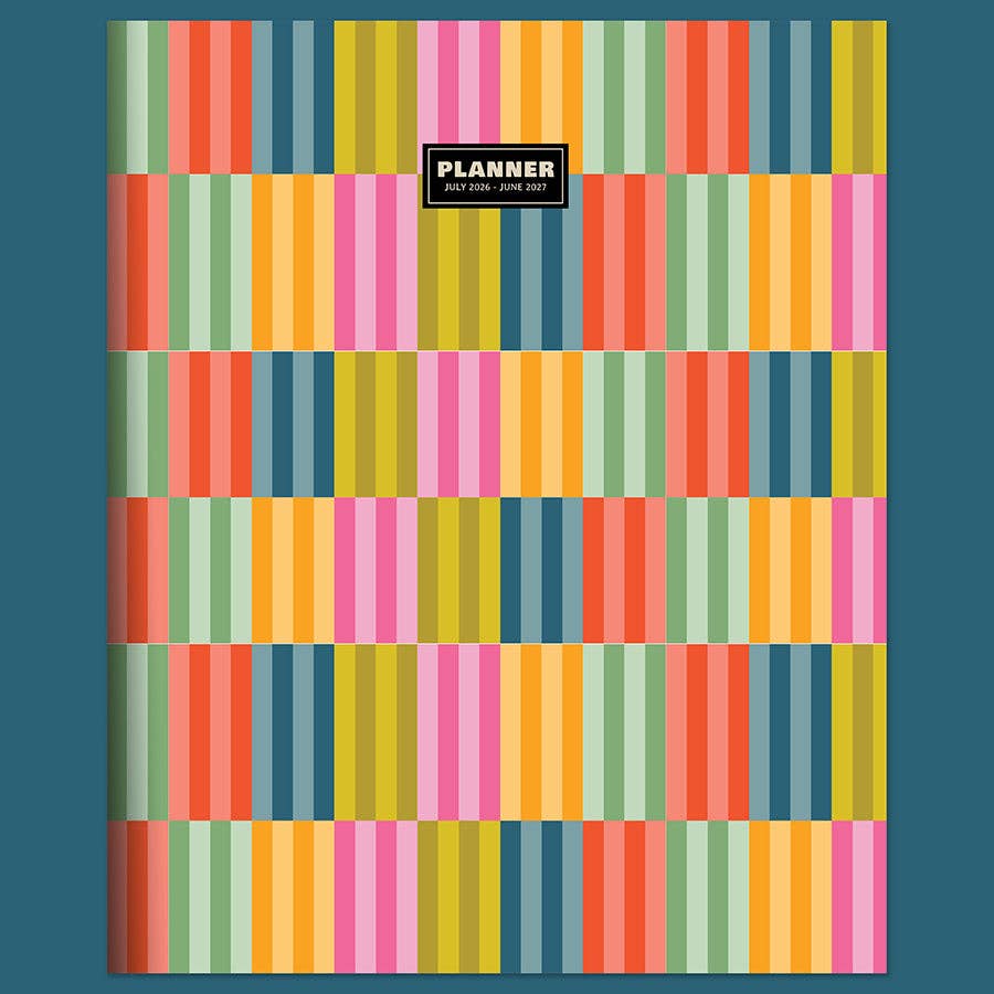 2026/2027 Blocked Colors Large Monthly Planner