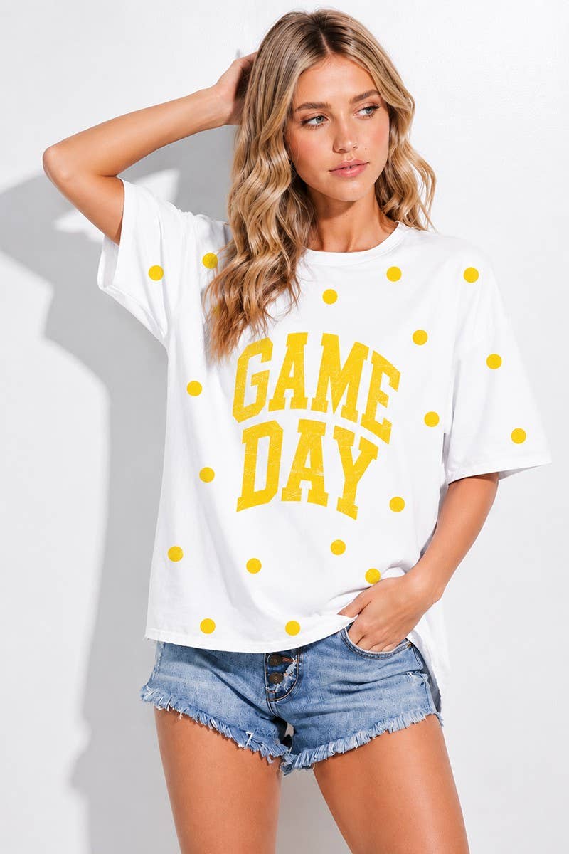 Game Day Polka Dot Top