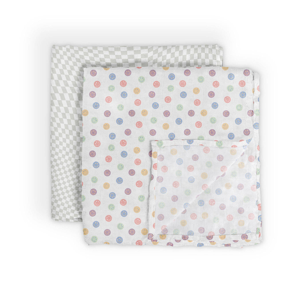 Happy Baby Vibes Swaddle Blanket Set