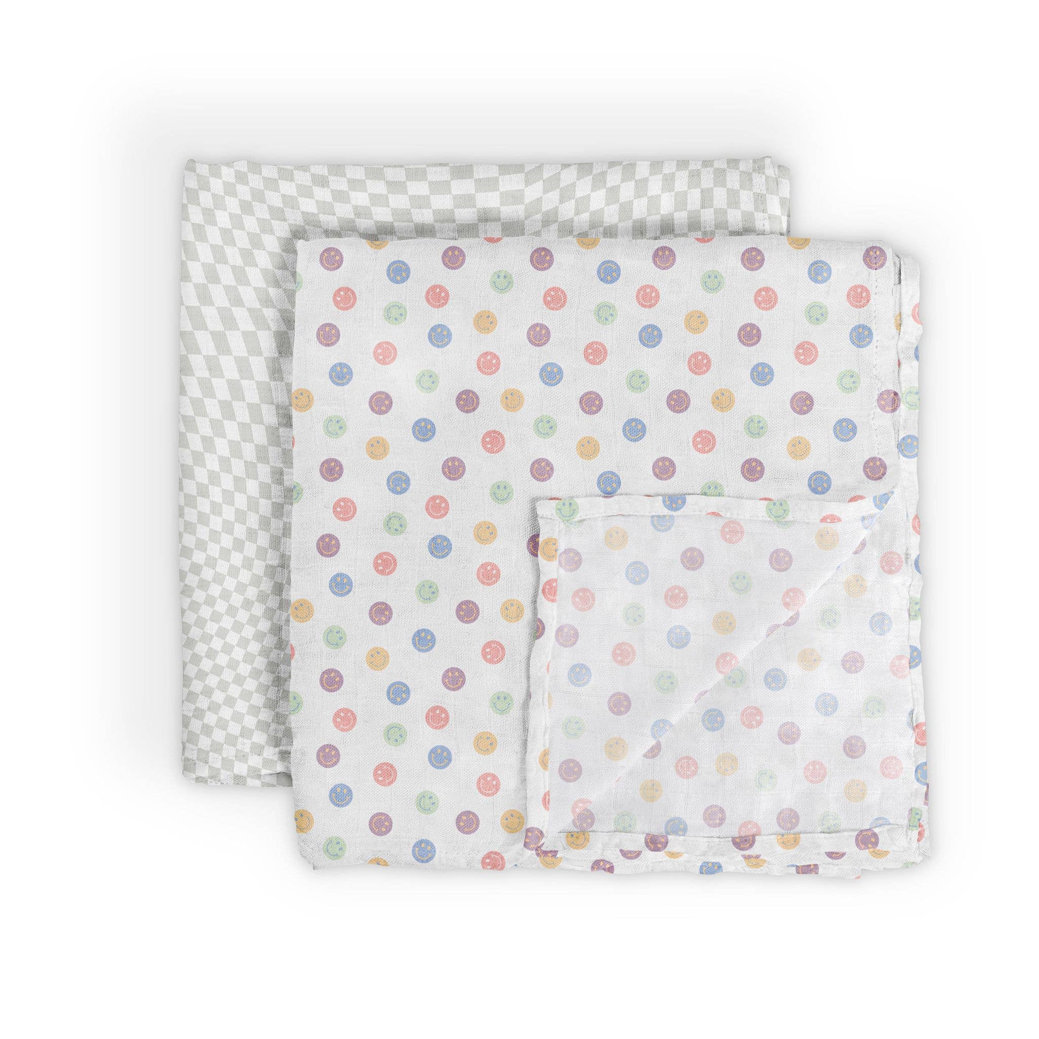 Happy Baby Vibes Swaddle Blanket Set