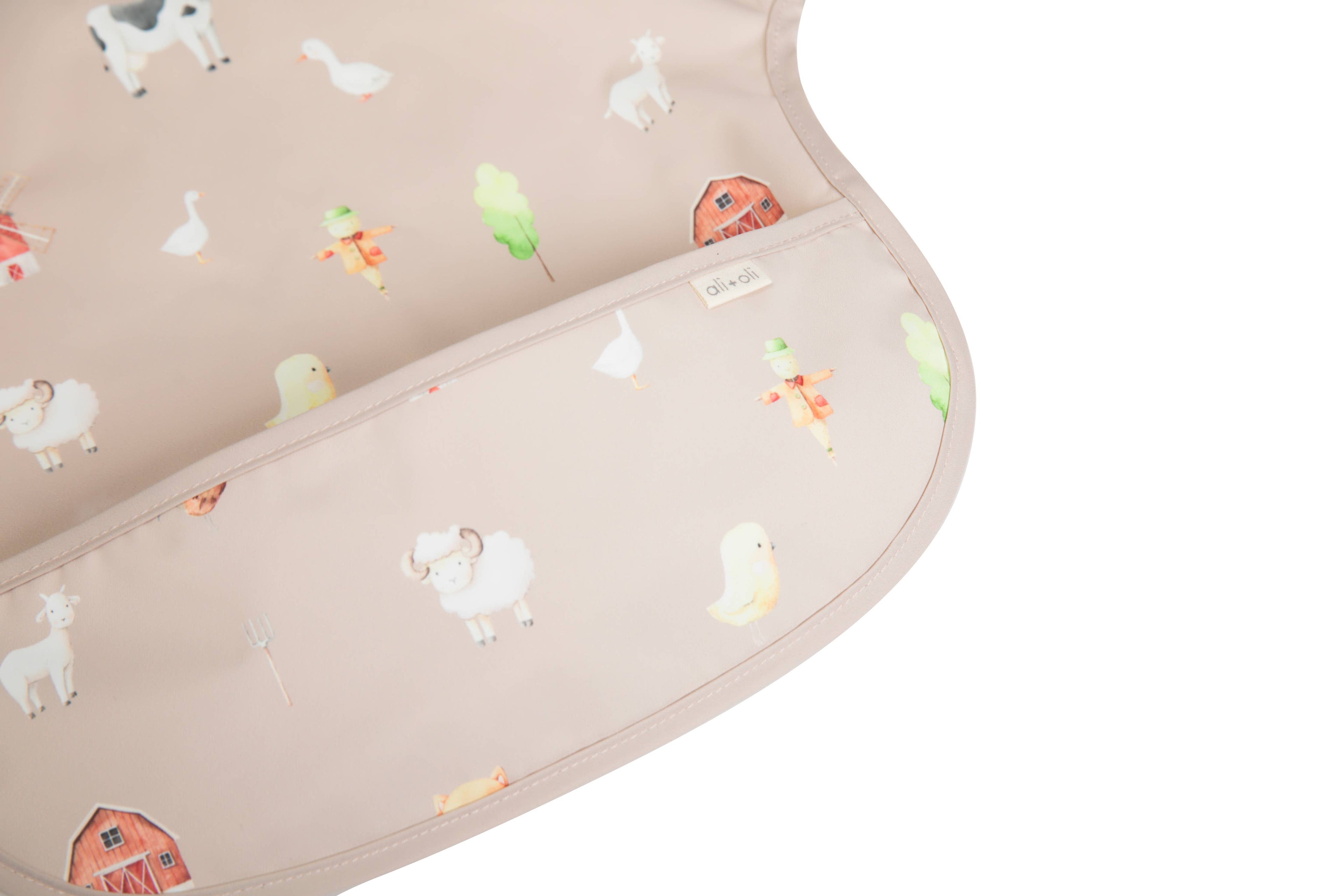 Farm Smock Bib for Baby & Toddler Short Sleeve
