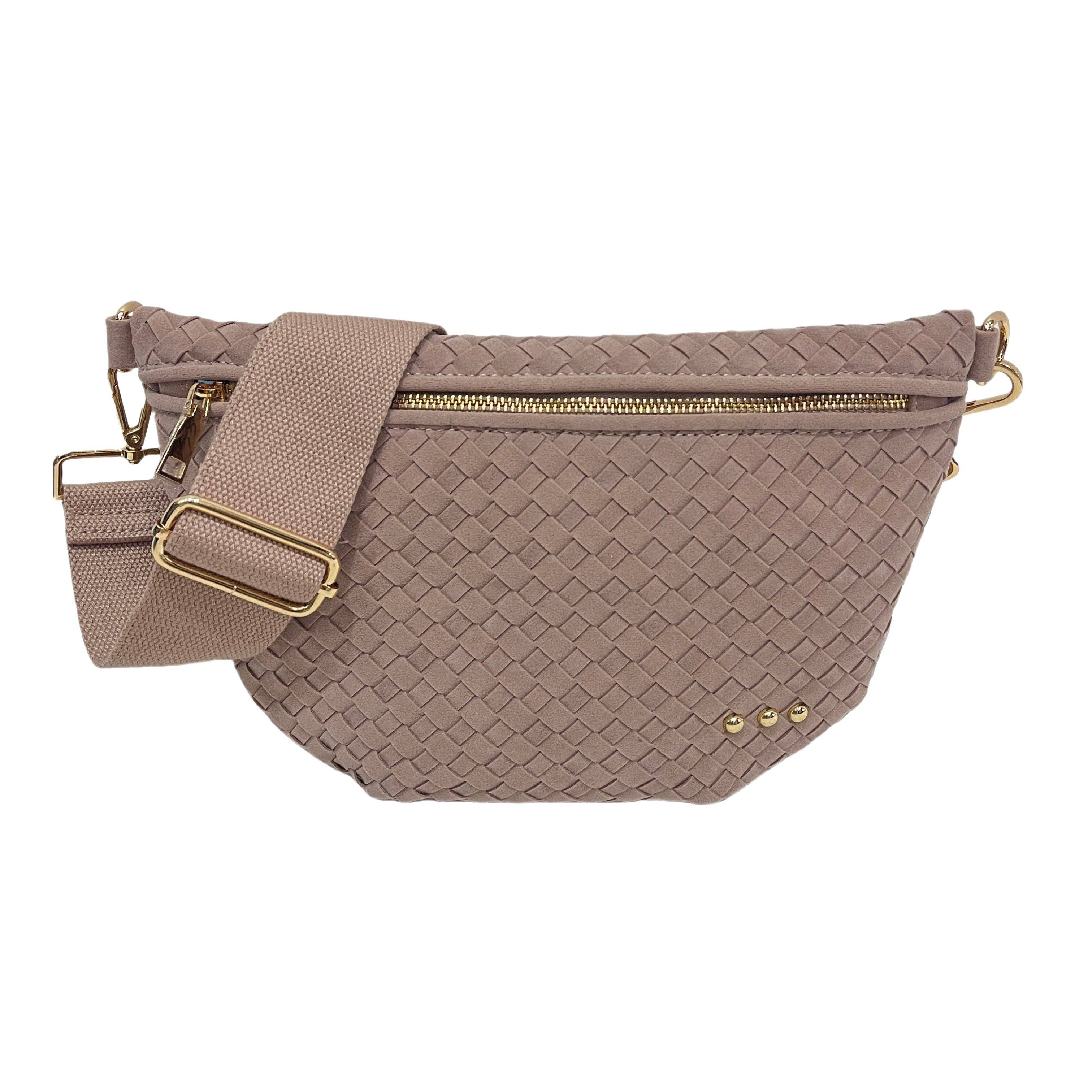 Pretty Simple Suede Westlyn Woven Bum Bag