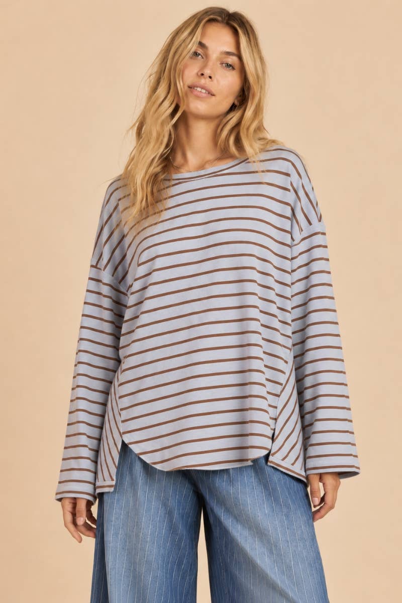 Oversized Striped Long Sleeve