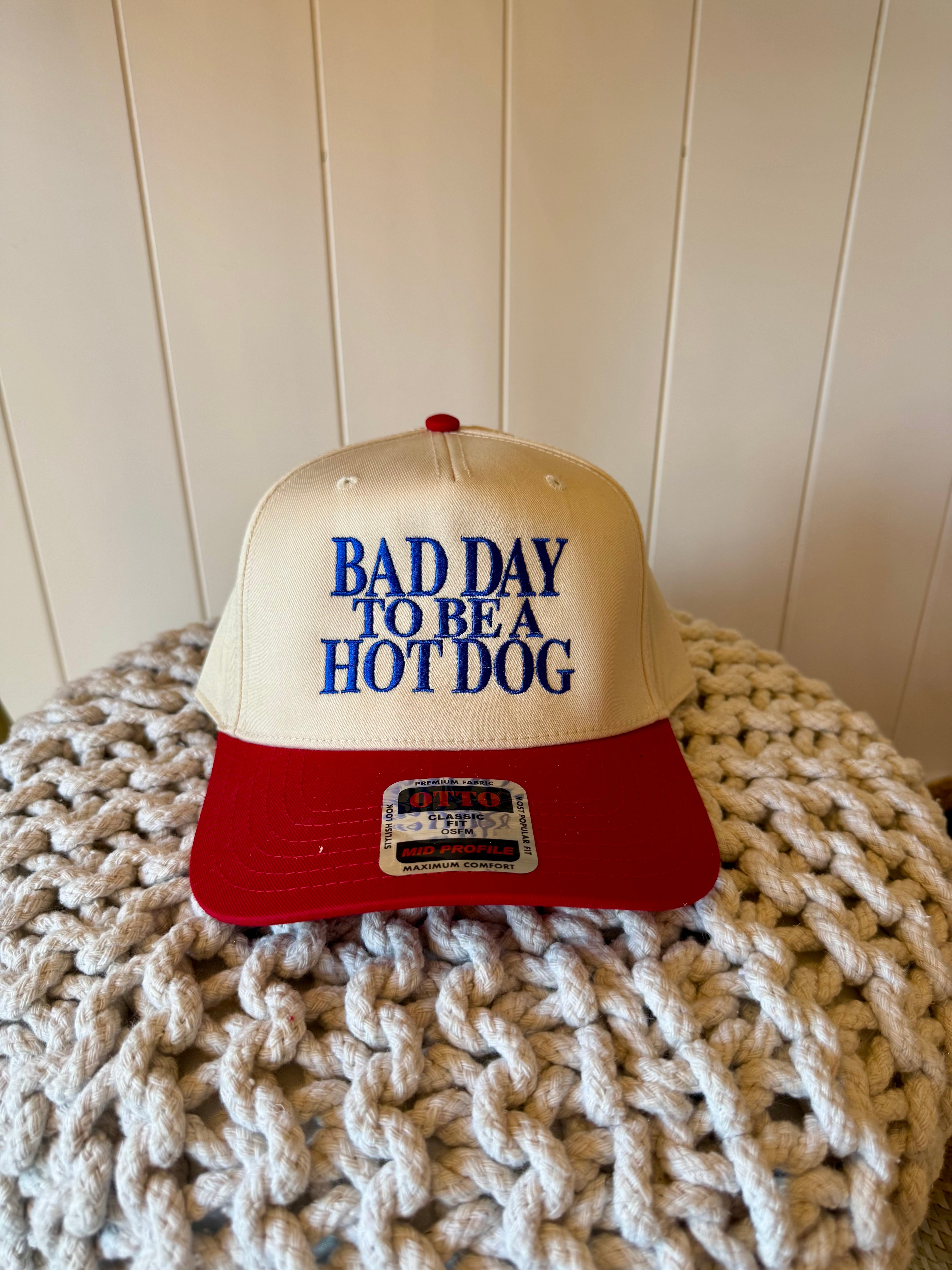 Bad Day to Be a Hot Dog Vintage Trucker Hat