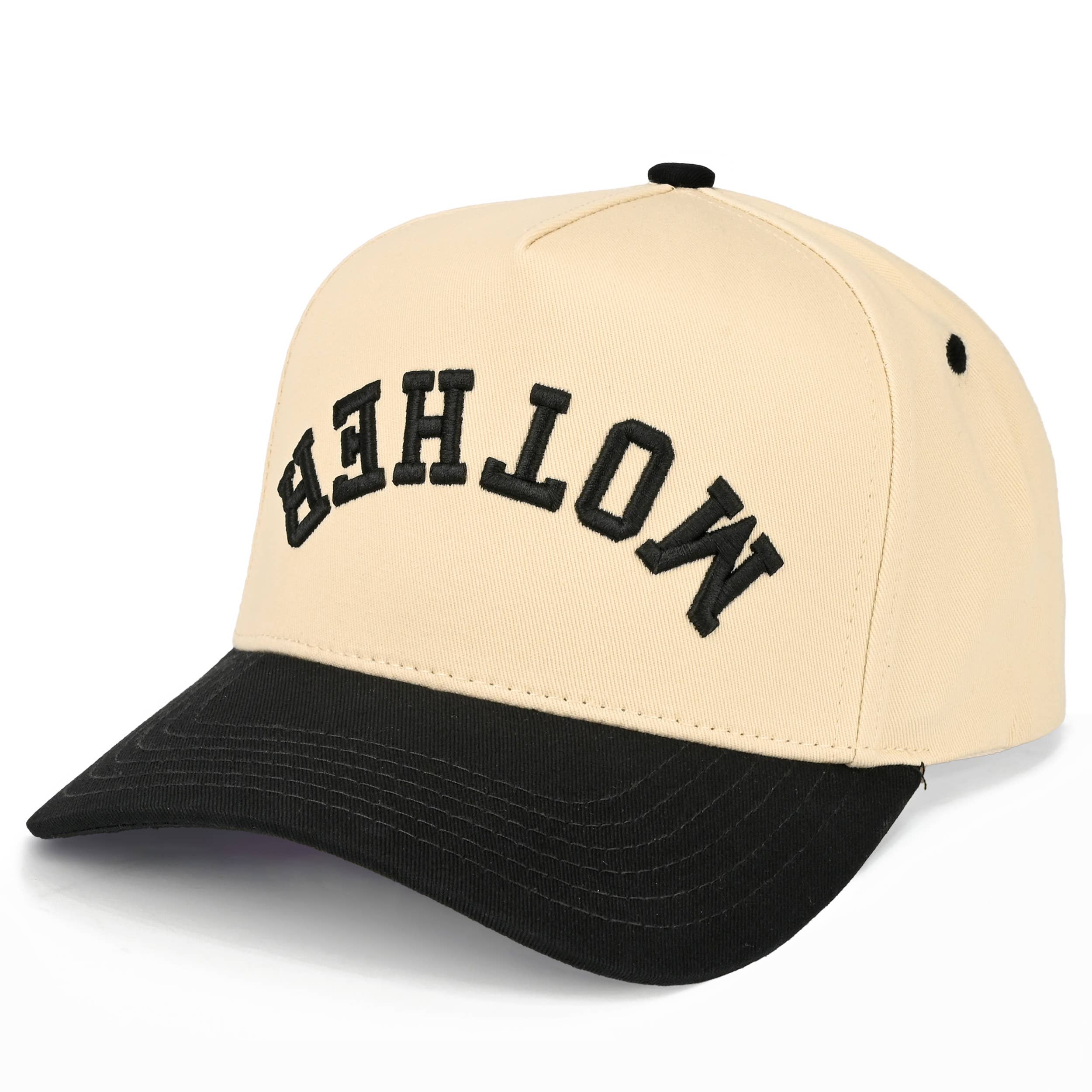 C.C Mother Letter Embroidered Two Tone Trucker Hat