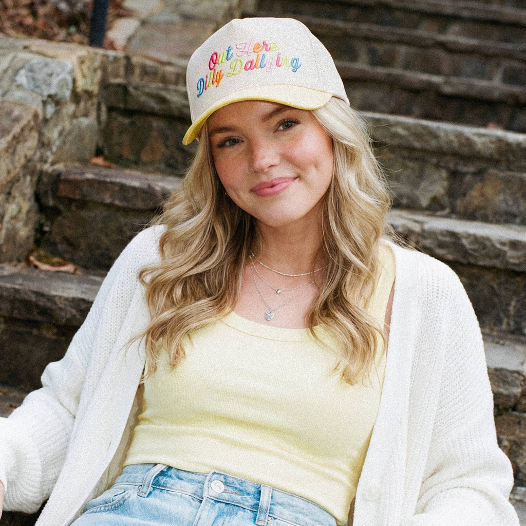 Out Here Dilly Dallying Two Tone Baseball Hat