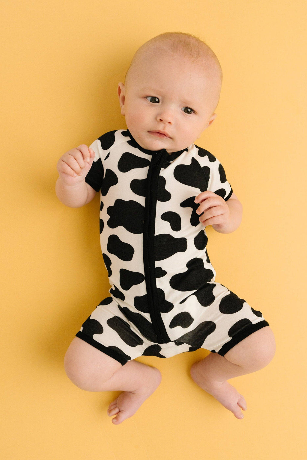 Classic Cow Bamboo Short Romper