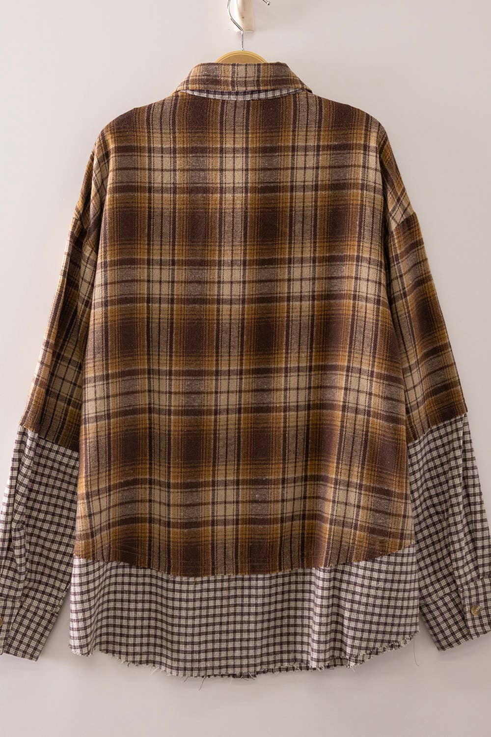 Plaid Patchwork Shirt
