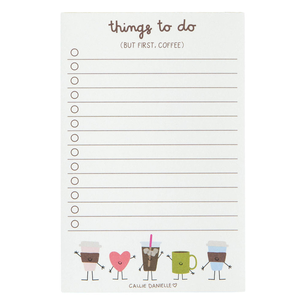 But First Coffee To Do 4x6 Notepad