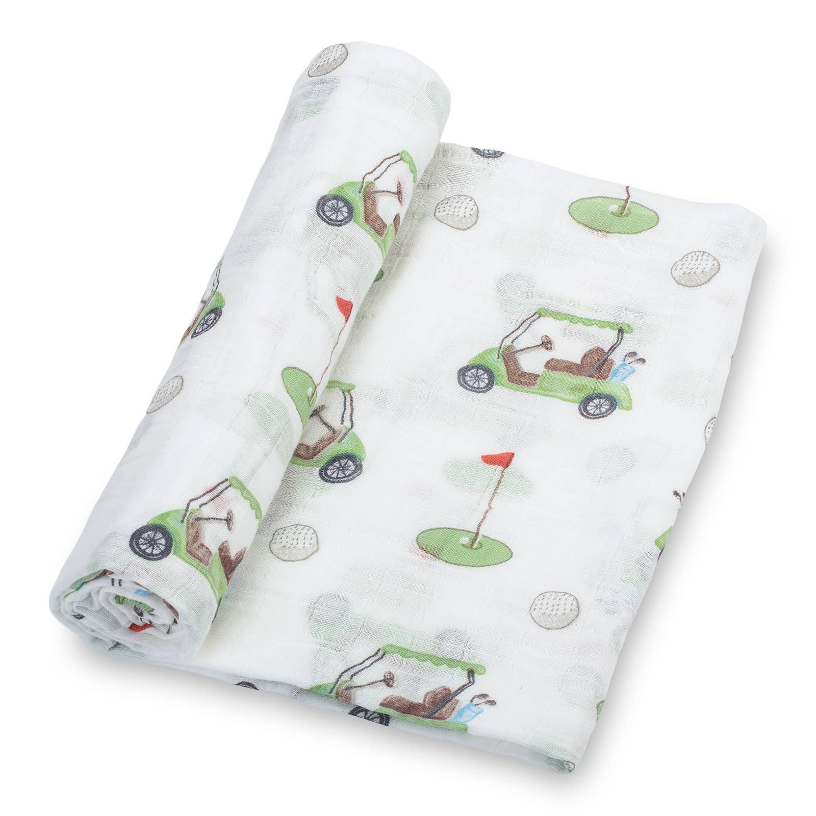 Baby Muslin Swaddle Blanket Golf A Round