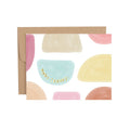 Many Thanks Half Circles Thank You Greeting Card