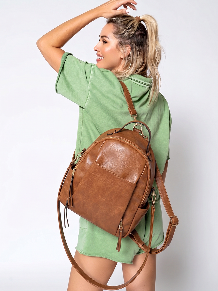 Lillia Convertible Backpack w/ Long Strap