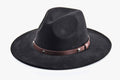 Wynn Faux Suede Fedora – Studded Band Hat